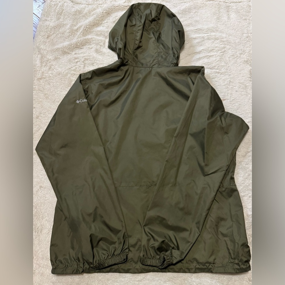 Columbia Women’s Olive Green Windbreaker Jacket Size XL, Excellent Condition - Picture 2 of 4
